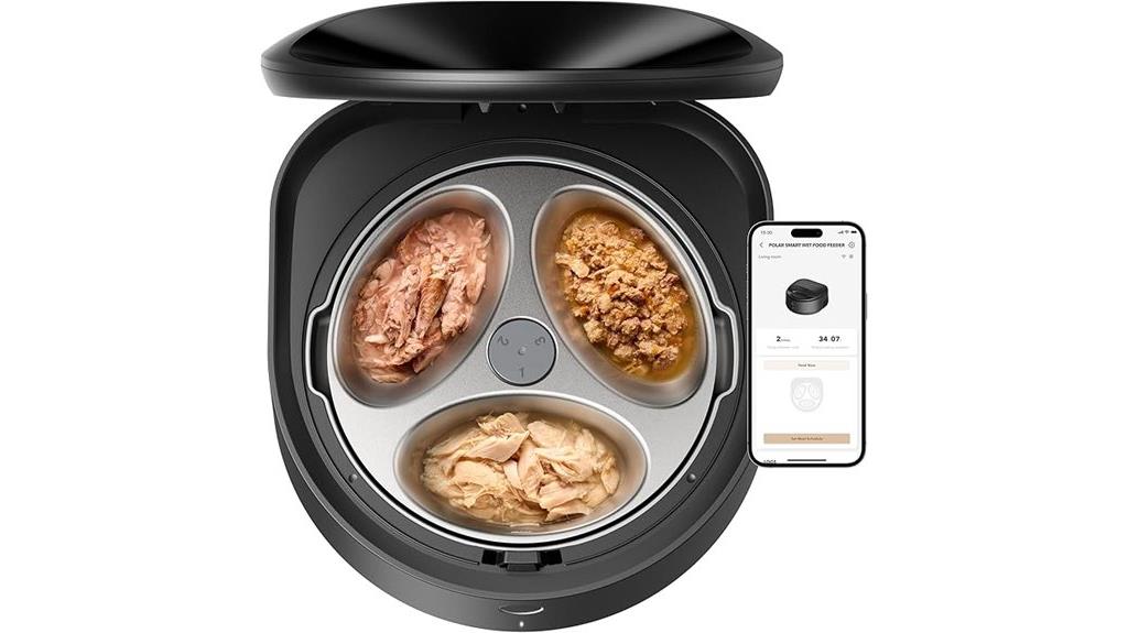 automatic stainless steel cat feeder