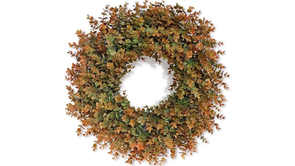 autumn boxwood front wreath