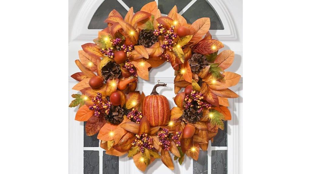 autumn door porch wreath