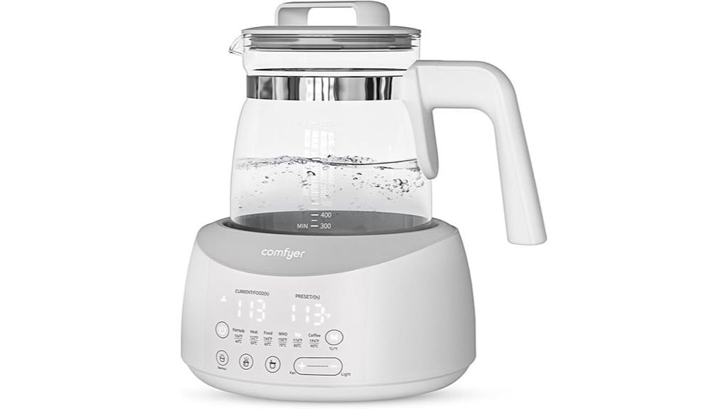 baby bottle warmer with light