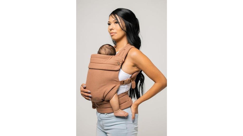 baby carrier with hip healthy design