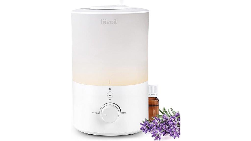 bedroom humidifier with night light