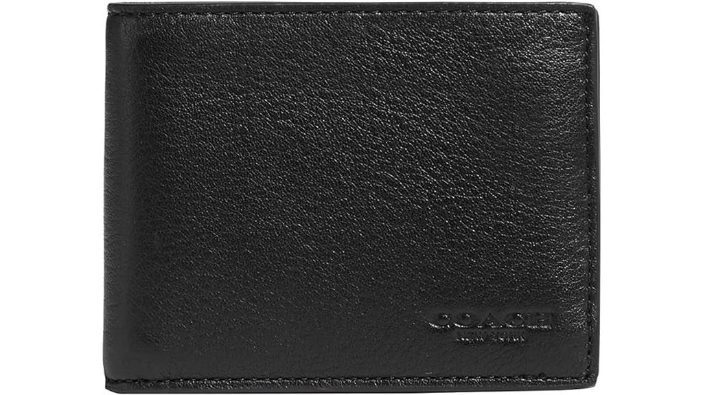 black slim bifold coach