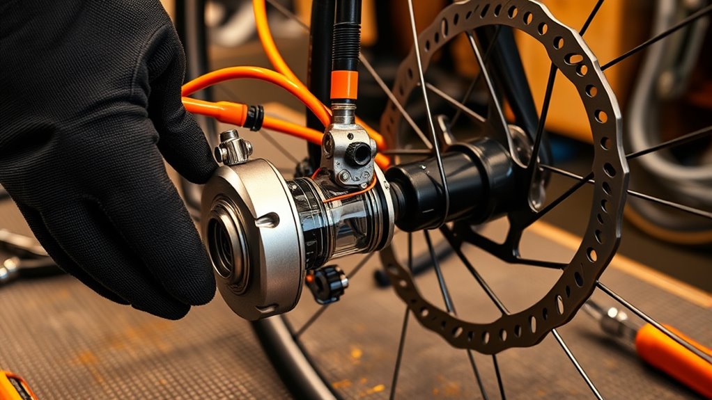 bleeding e bike hydraulic brakes