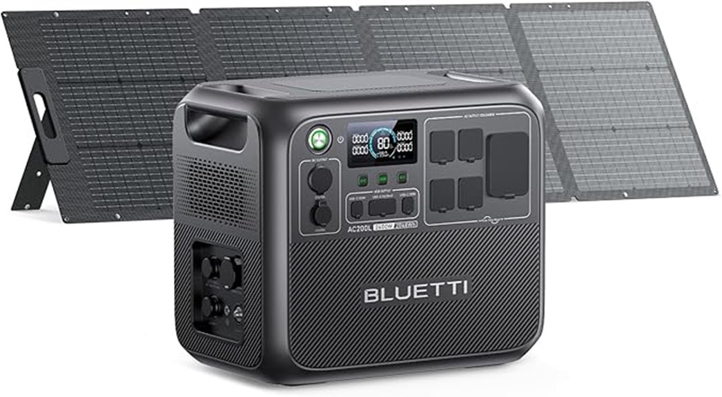 blueetti ac200l solar kit
