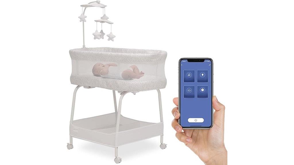 bluetooth enabled baby bassinet