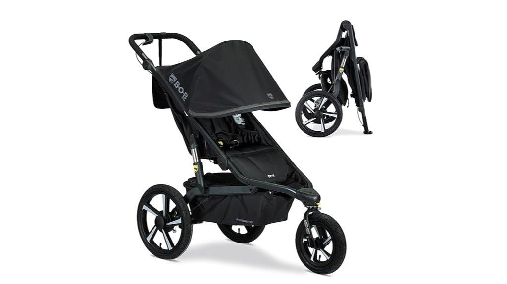 bob gear black jogging stroller