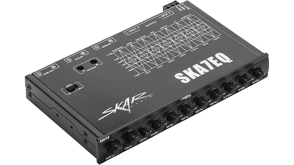 car audio equalizer seven bands