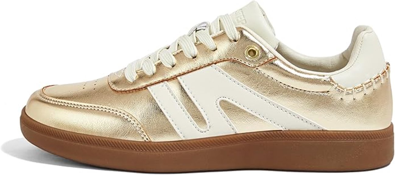 classic retro leather sneakers