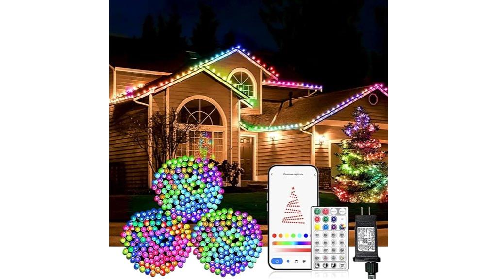 colorful music responsive christmas lights