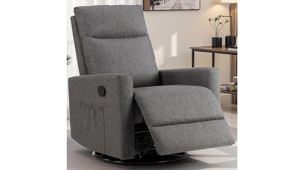 comfortable swivel recliner