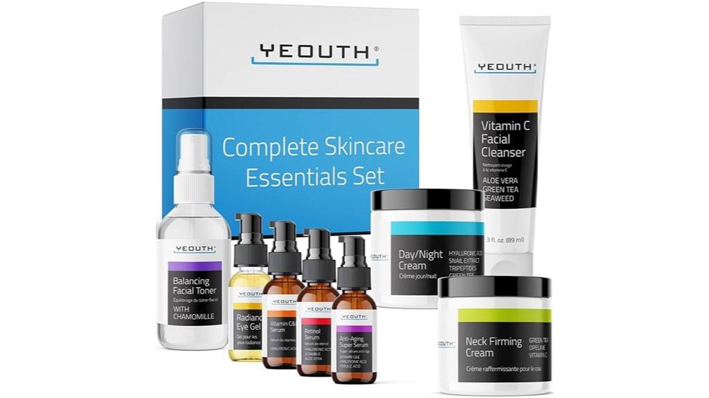 complete 8 piece skin care set