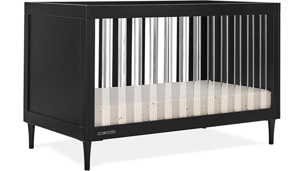convertible acrylic baby crib