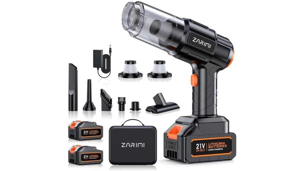 cordless high power handheld vacuum