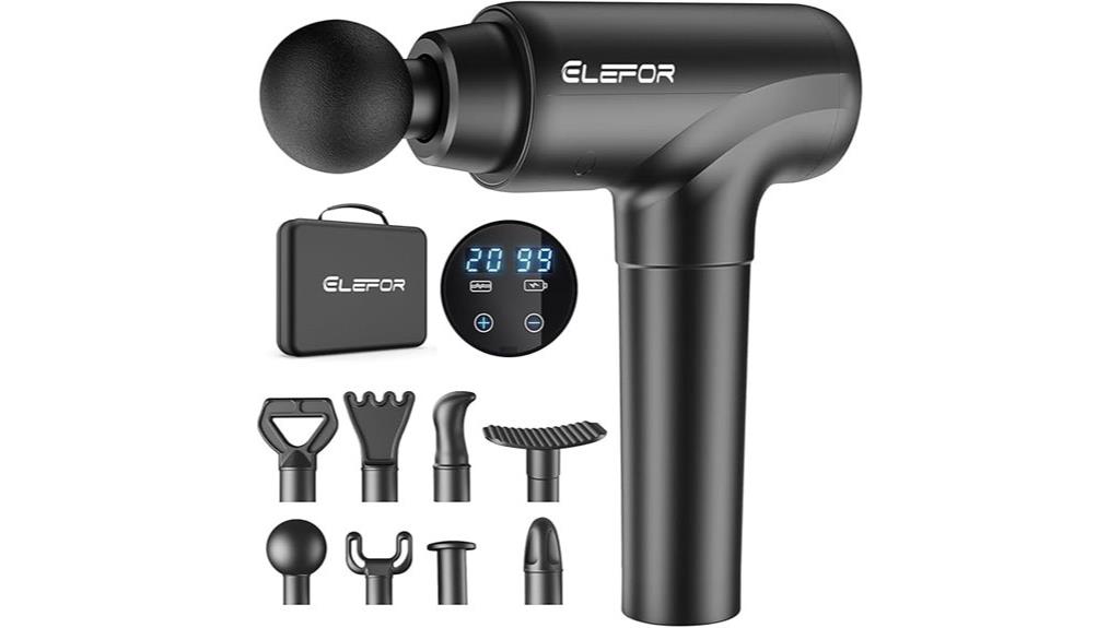 deep tissue massager with multiple heads