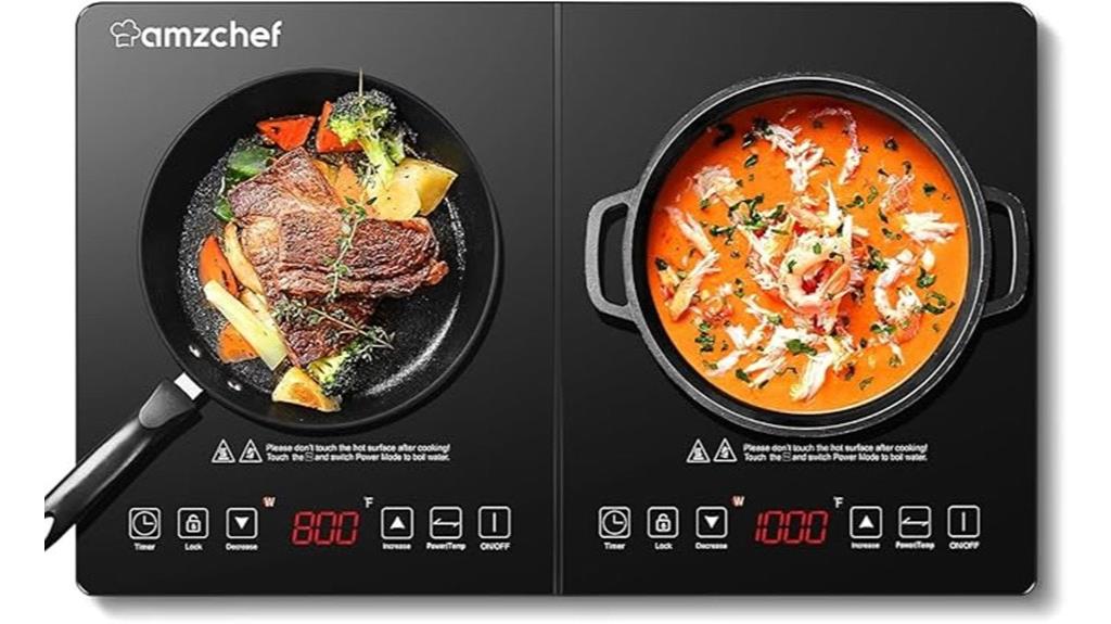 dual burner induction cooktop