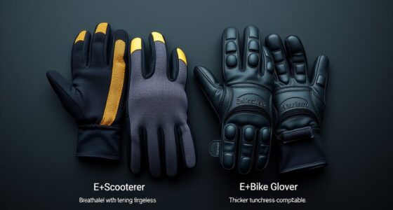 e scooter vs e bike gloves
