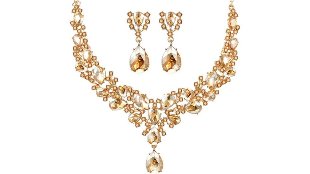 elegant bridal crystal jewelry