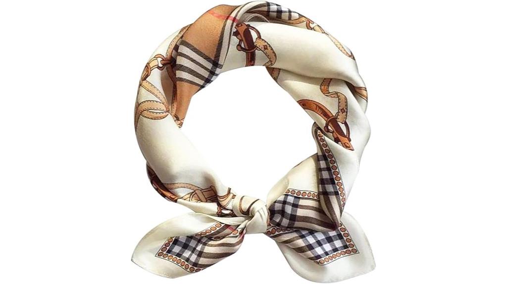 elegant satin head scarf