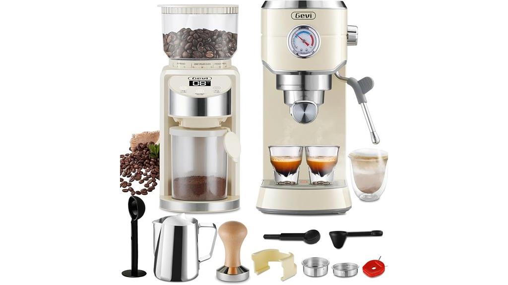 espresso machine with grinder