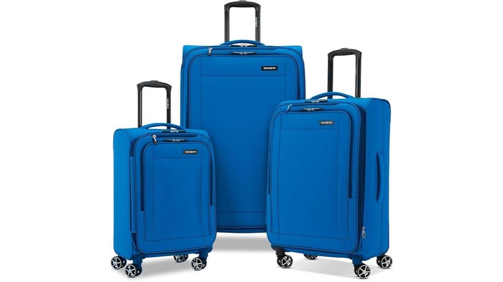 expandable 3 piece luggage set