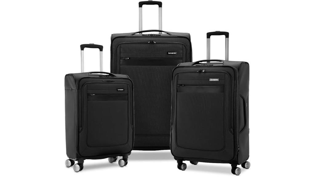 expandable softside luggage set