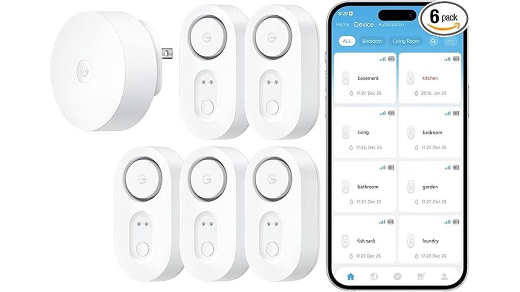 five pack water leak detectors