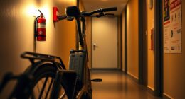 folding e bike battery fire safety