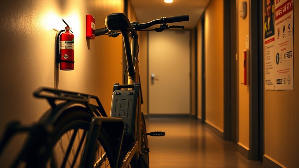 folding e bike battery fire safety