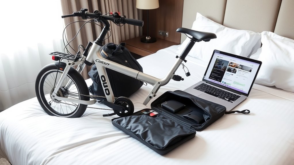 folding e bike packing tips