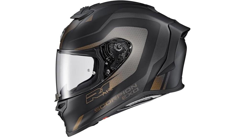 gold black bluetooth helmet