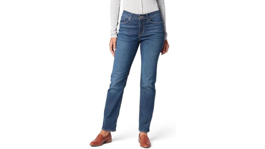 gold women s curvy straight jeans