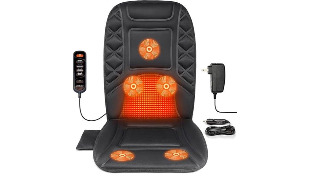 heated vibrating back massager