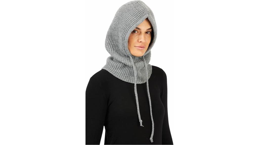 hooded winter scarf beanie
