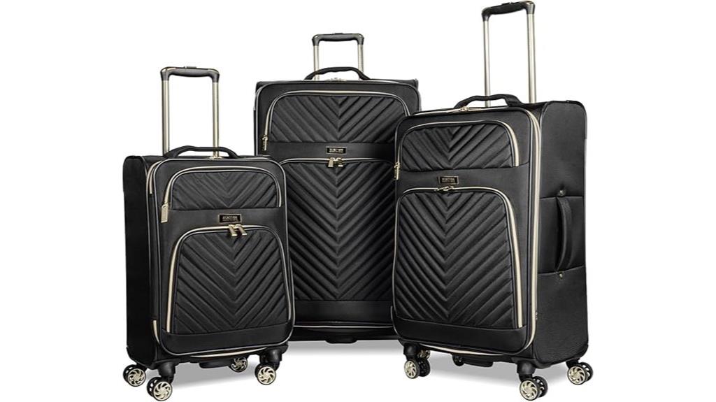 kenneth cole chevron luggage