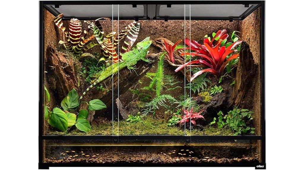 large 135 gallon reptile terrarium
