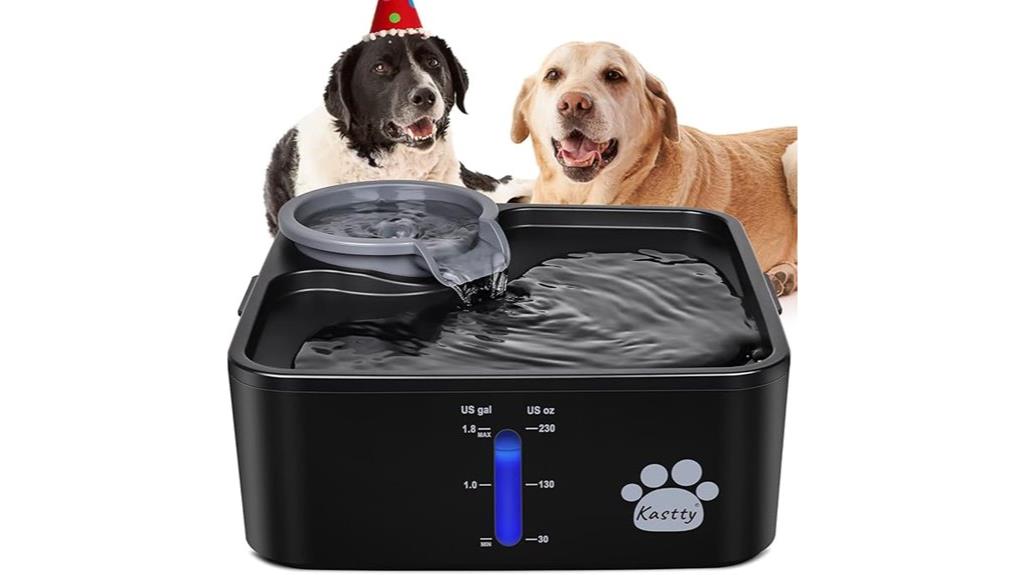 large capacity dog fountain