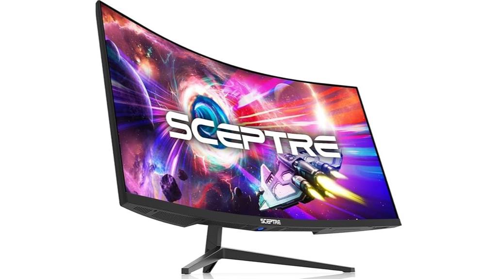 large curved ultrawide monitor