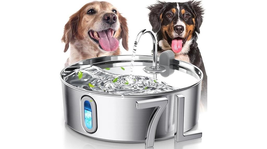 large dog water fountain