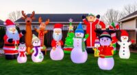 large festive yard inflatables