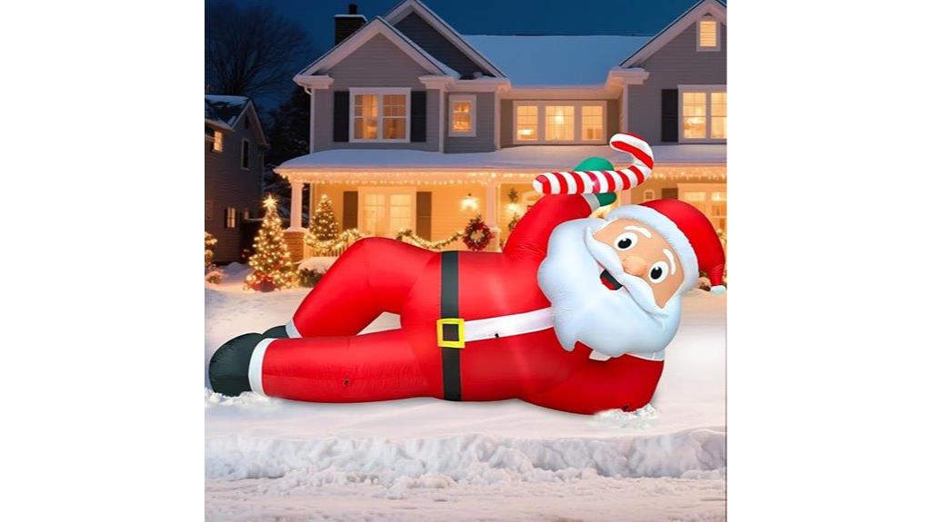 large inflatable santa claus