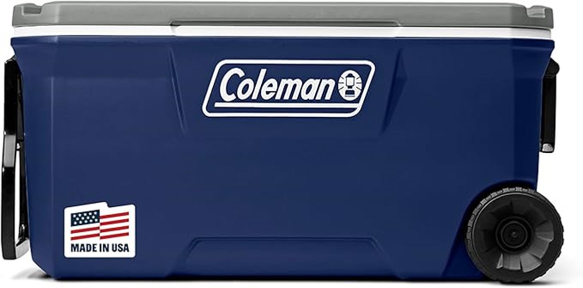 large insulated rolling cooler