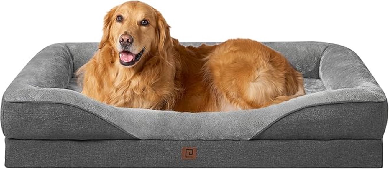large memory foam dog bed