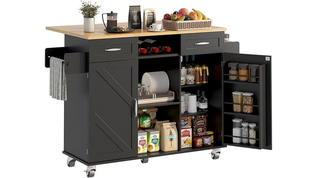 large mobile kitchen island
