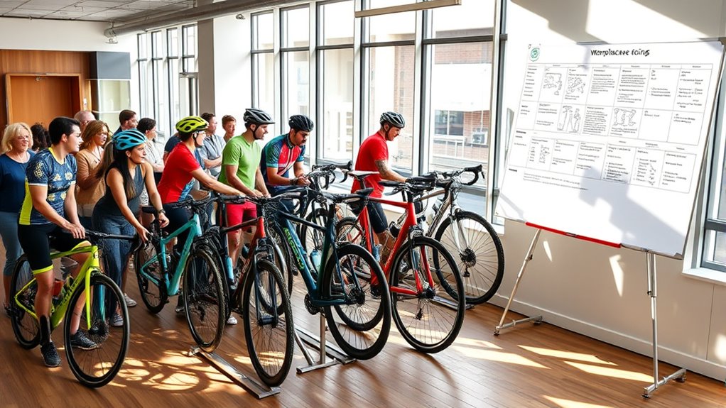 launching employee cycling initiatives