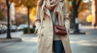 layered outfits for transitional weather