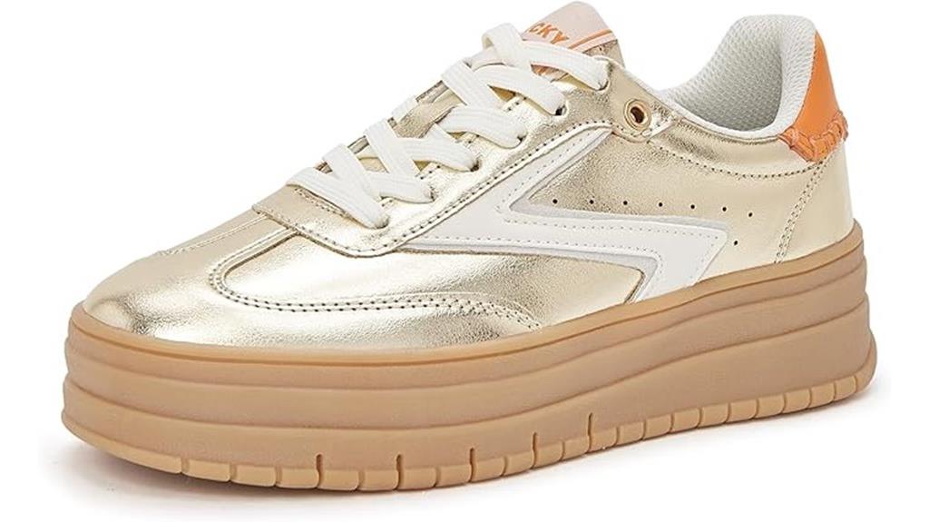 lucky step gum sole sneakers