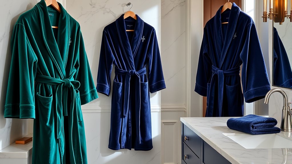 luxurious bathrobe towel sets