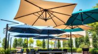luxury durable patio umbrellas