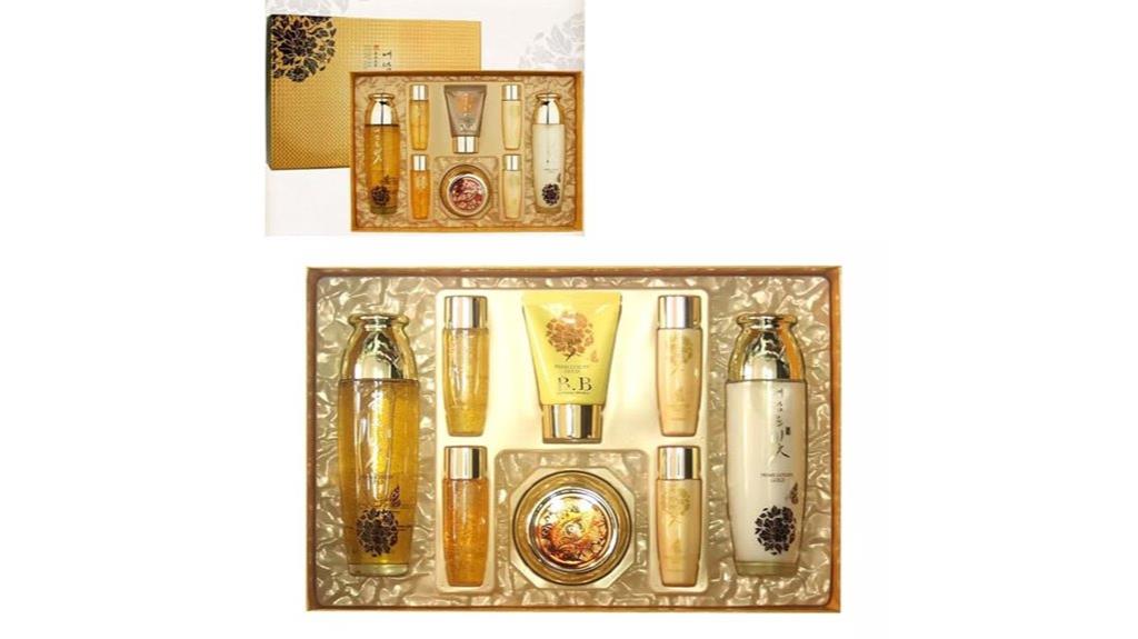 luxury gold women facial